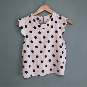 Monteau dressy white black crop scallop sleeves M